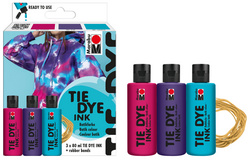 Batikfarben-Set TIE DYE, Trendfarben