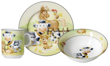 Geschirr-Set HOFTIERE, 3-teilig