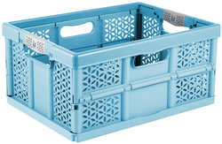 Caisse de rangement pliante pro "eco lea", sky blue