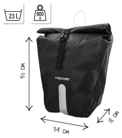 Fahrrad-Gepäckträgertasche PLUS Emendo - Maße