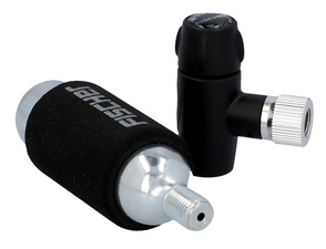 Fahrrad-Luftpumpe und Kartusche CO2