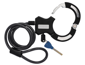 Kabel-Fahrradschloss mit Schelle, Länge: 1.200 mm