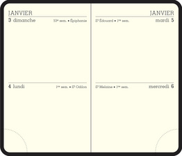 Agenda semainier de poche MINI 10, grille