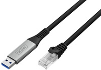  USB 3.2 Ethernet-Kabel, USB-A Stecker - RJ45 Stecker