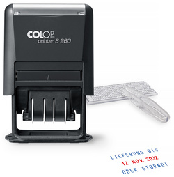 Datumstempel-Set Printer S260, Abdruckbeispiel