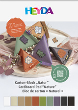 Bastelkarton-Block "Natur"