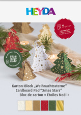 Bastelkarton-Block "Weihnachtssterne"