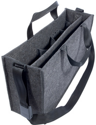 Business-Filztasche, dunkelgrau