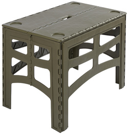 Table de camping pliante "timo", taille L, olive