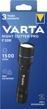 Lampe de poche rechargeable premium "NIGHT CUTTER PRO F30R", sous blister en carton