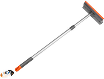 Brosse télescopique pour vitres de véhicule
