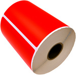 Rollenetikett Zebra, rot