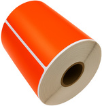 Rollenetikett Zebra, orange