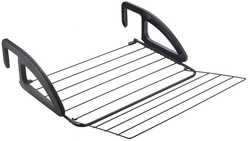 Séchoir à linge pour balcon/radiateur Bries, noir mat