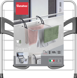 Séchoir à linge pour balcon/radiateur Seram 7, emballage