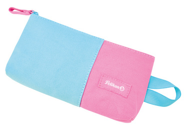 Schlamper-Etui WOW, pink/türkis