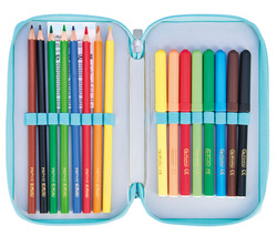 Schüleretui Doppel "Lucky Horse", offen