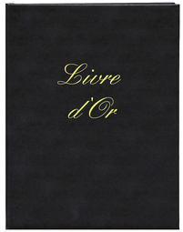 Gästebuch "Livre d'Or", schwarz