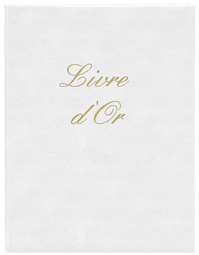 Gästebuch "Livre d'Or", weiß