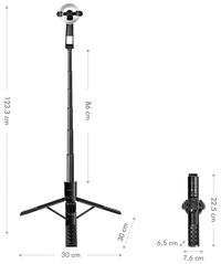 BT 5.0 Magnetischer Selfie-Stick, Abmessungen
