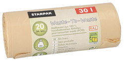 Sac poubelle "Waste-to-Waste, 30 litres