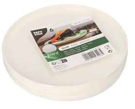  Zuckerrohr-Teller "pure" - Designreihe Ano, Verpackung