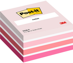 Bloc-notes adhésif cube notes, pink