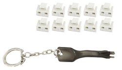 Bloqueur de port RJ45 avec clé, blanc