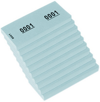 Nummernblock, 1-1000, blau