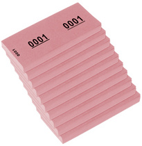 Nummernblock, 1-1000, rosa