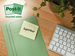 100 % recycelte Haftnotizen