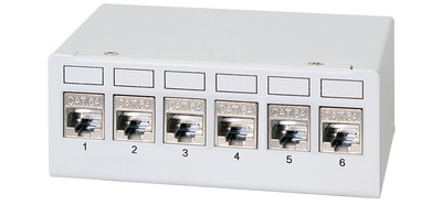  Desktop Patch Panel Kat.6A, 6 Port