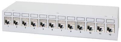 Desktop Patch Panel Kat.6A, 12 Port