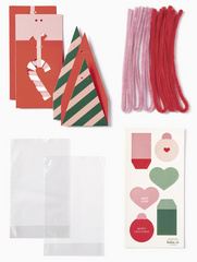 Kit d'emballage pour biscuits SWEET CHRISTMAS, contenu