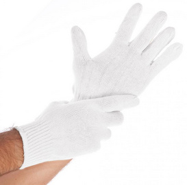 Visuel de référence : gant en coton Cuff Light, blanc