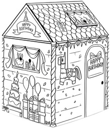    Carton de jeu ANNIVERSAIRE, en carton ondulé