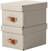 Boîte de rangement Puro, beige