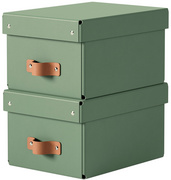 Boîte de rangement Puro, vert sauge