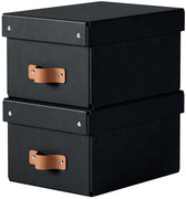 Boîte de rangement Puro, noir