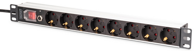 19" Steckdosenleiste mit Überlastschutz