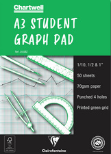 Millimeterpapier "STUDENT GRAPH PAD", DIN A3