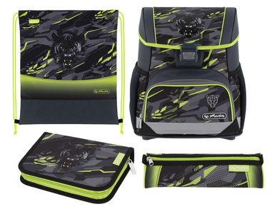 Schulranzen Loop Plus "Wild Panther" - inkl. Zubehör