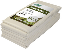 Symbolbild: Gewebeplane, weiß