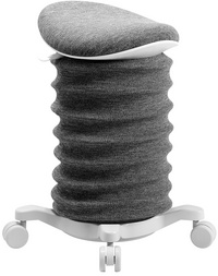  Sitzhocker "Sitness 4D Move", papyrusweiß / schwarz