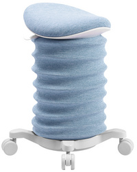  Sitzhocker "Sitness 4D Move", papyrusweiß / blau
