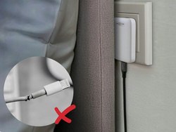 Le design plat protège le câble des pliures