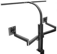  Monitorarm AXIO & LED-Tischleuchte STRATA Screen, Rückansicht