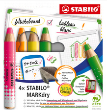  Whiteboard-Marker MARKdry NEON, 4er Etui