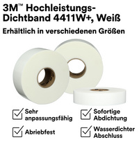 Visuel de référence : malléable - étanchéité immédiate - résistant à l'abrasion - fermeture imperméable