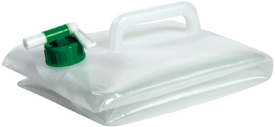 Jerrican pour eau avec robinet, plié